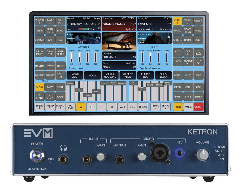 Ketron EVM with monitor